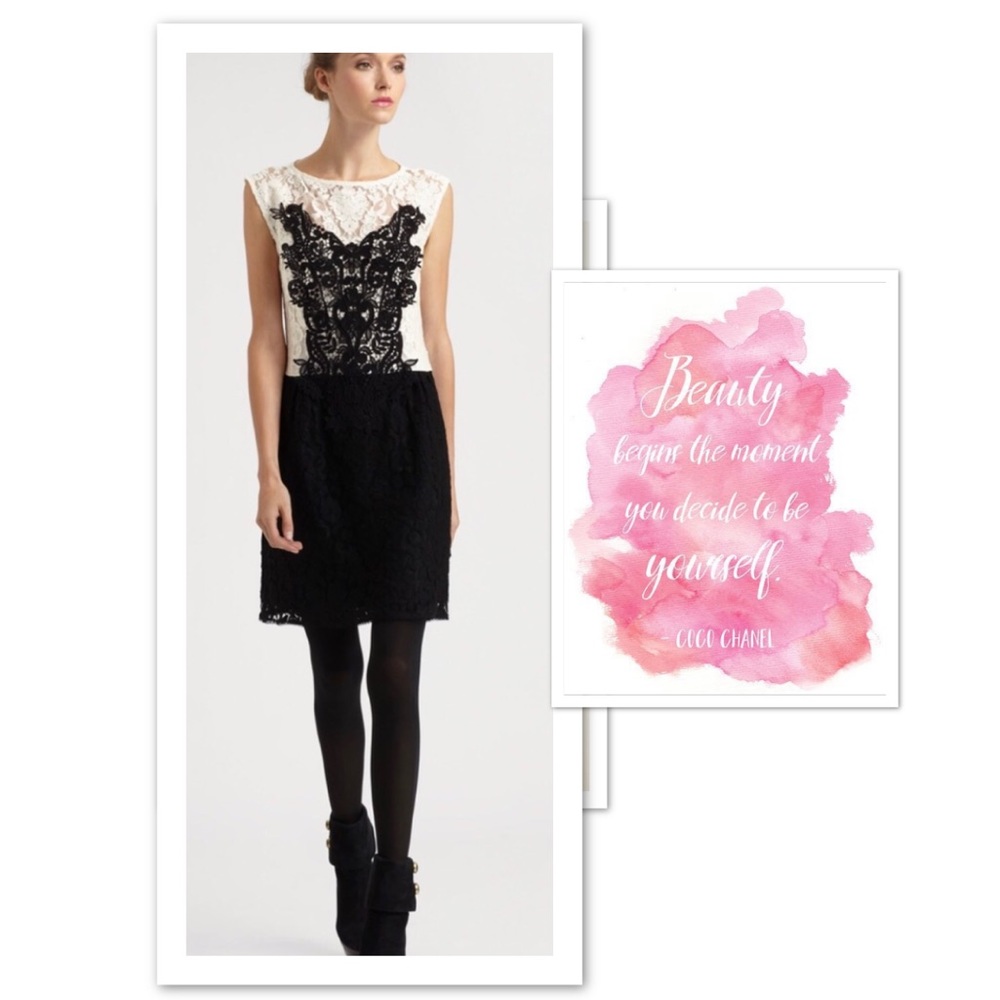 Nanette Lepore RARE Midnight Muse Lace Dress